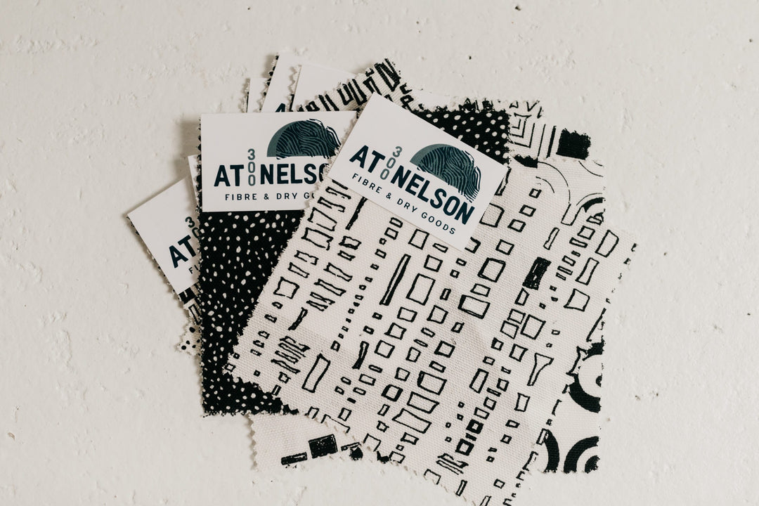 Black and White Fabric Swatch Set - at300nelson