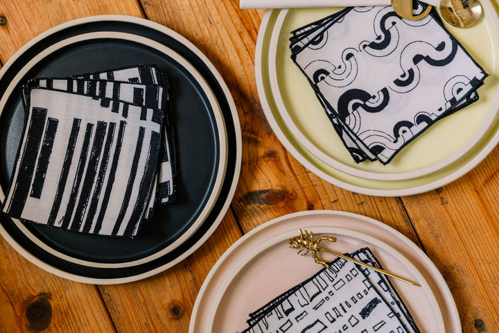 Marguerite in Clairvoyant 5" x 5" Cocktail Napkin - Set of 4