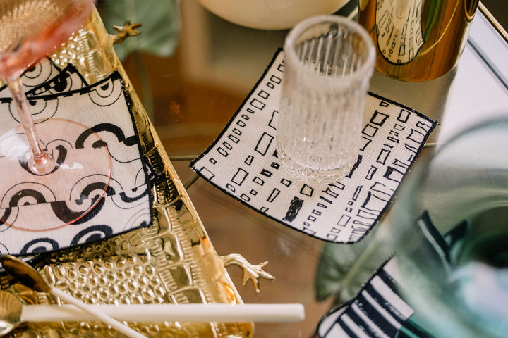 Ortega in Clairvoyant 5" x 5" Cocktail Napkin - Set of 4