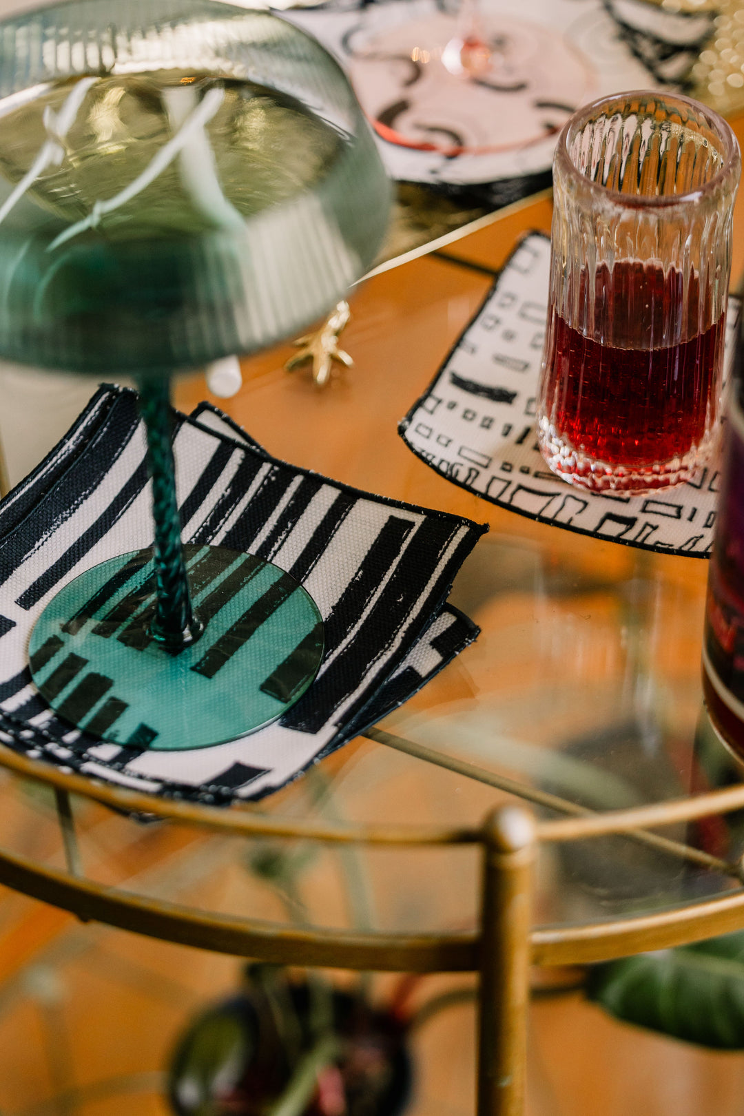 Marguerite in Clairvoyant 5" x 5" Cocktail Napkin - Set of 4