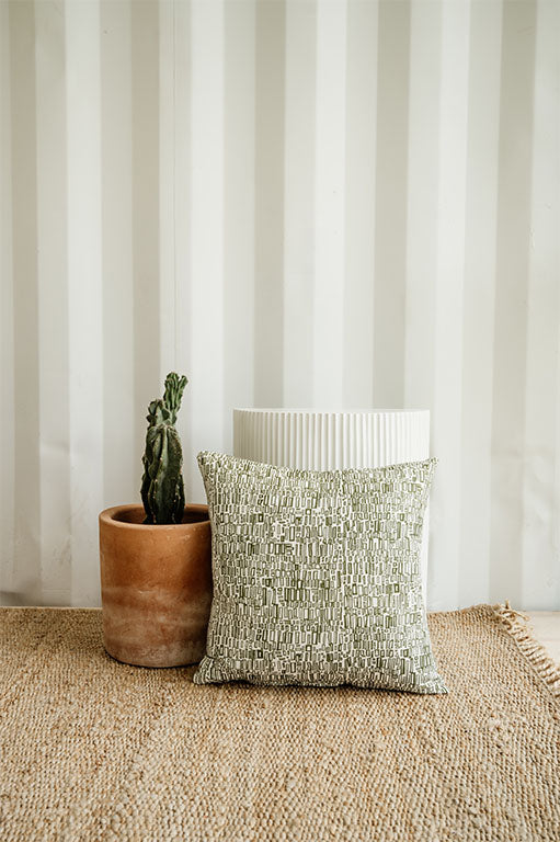 Leucadia in Cereus 18" x 18" Pillow - at300nelson