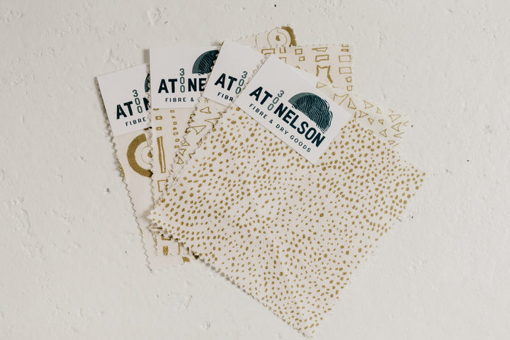 Golden Hour Ochres & Tobacco Tones - Fabric Swatch Set - at300nelson