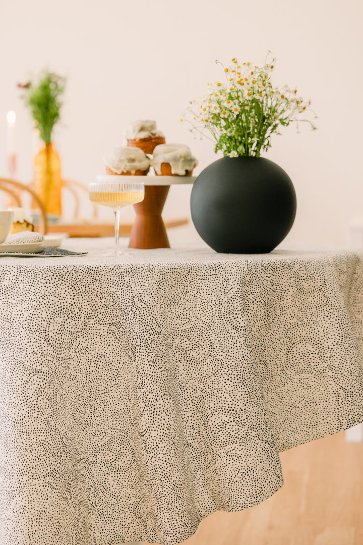 Palizada in Albatross 70" x 70" Round Tablecloth - at300nelson